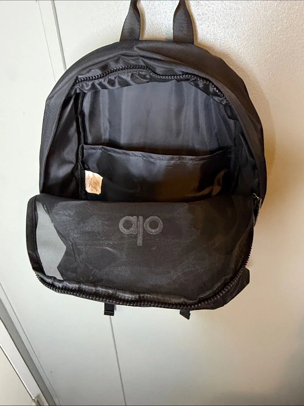 ALO Yoga charcoal mesh backpack
